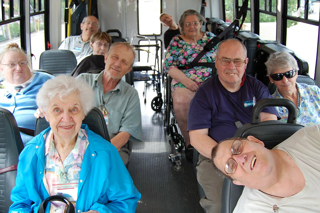 Brio Living Services, Lifecircle PACE Muskegon, Residents Outing on Bus